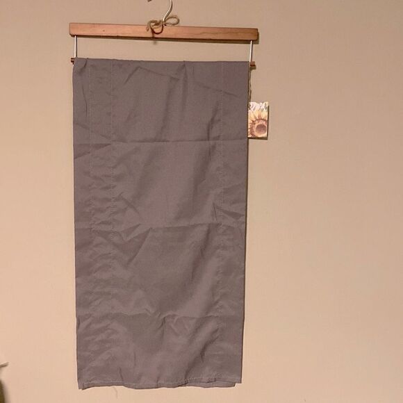 Grey Curtain  Valance - Picture 1 of 3
